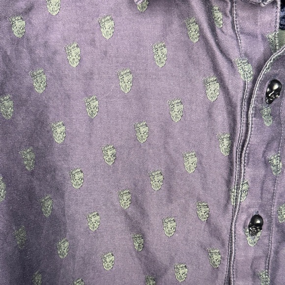 Robert Graham Limited Edition Dark Navy Skull Patterned Shirt - Picture 12 of 12